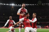 Image result for welbeck scoring against leicester 2017/18